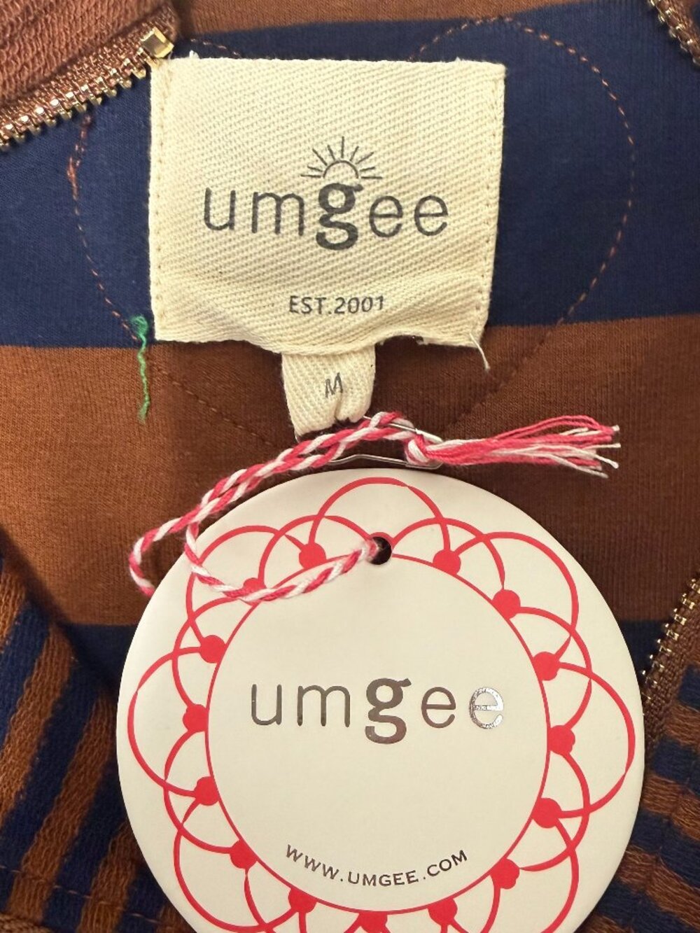 *NEW* Umgee Striped Half Zip Top - Picture 6 of 9